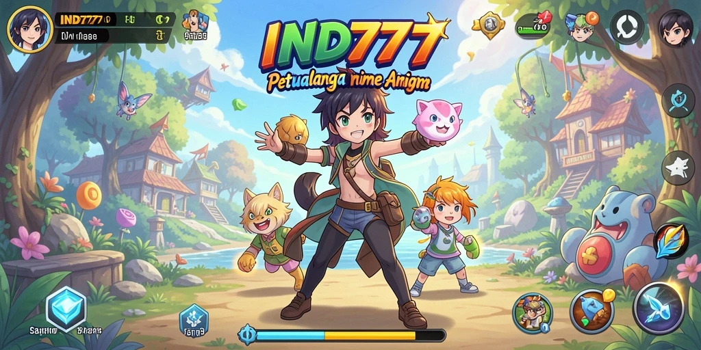 Tampilan gameplay IND777 yang menawan dan penuh warna.