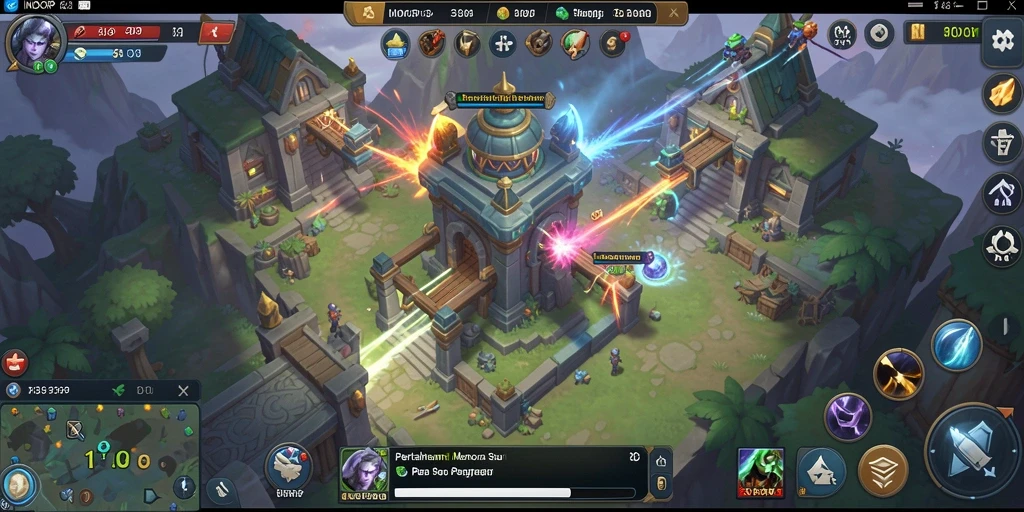 Tampilan gameplay <strong>INDORP</strong> yang mengasyikkan dalam Tower Defense.