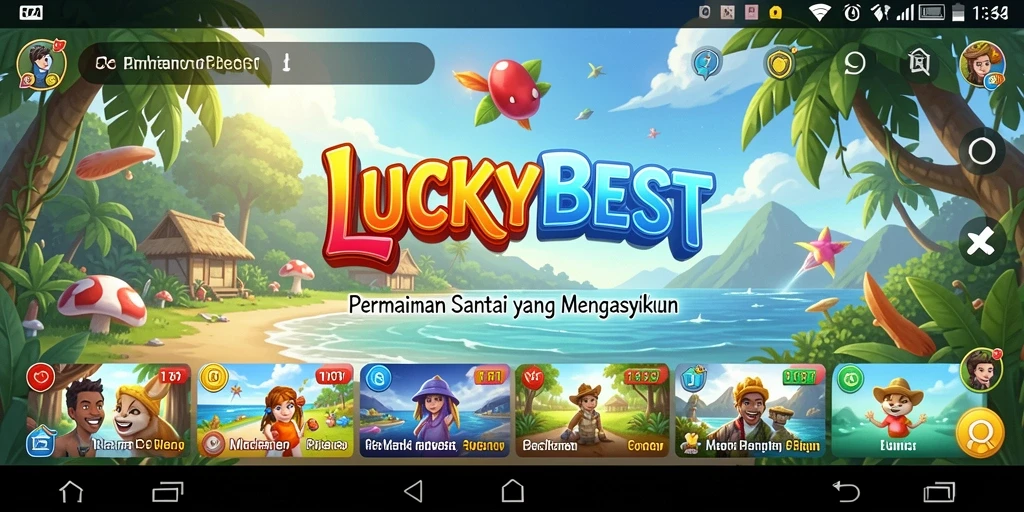 Tampilan gameplay LUCKYBEST yang menarik dan penuh warna.