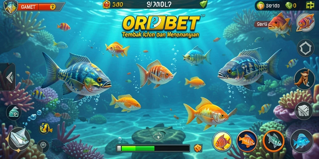 Tampilan gameplay ORIBET yang menegangkan dan penuh warna.