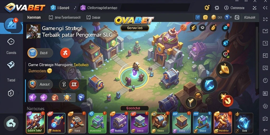 Tampilan gameplay <strong>OVABET</strong> yang penuh aksi strategi dan pertempuran.