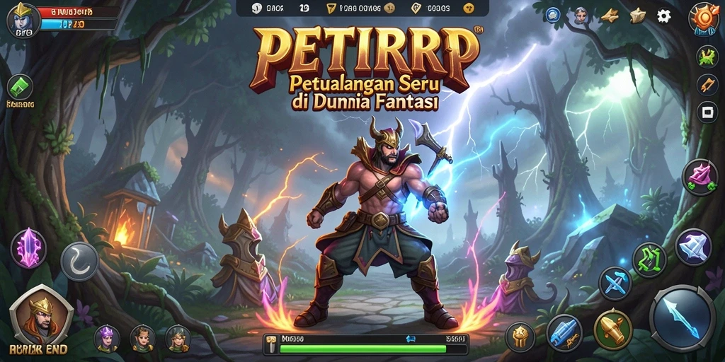 Screenshot gameplay PETIRRP menunjukkan petualangan seru di dunia fantasi.
