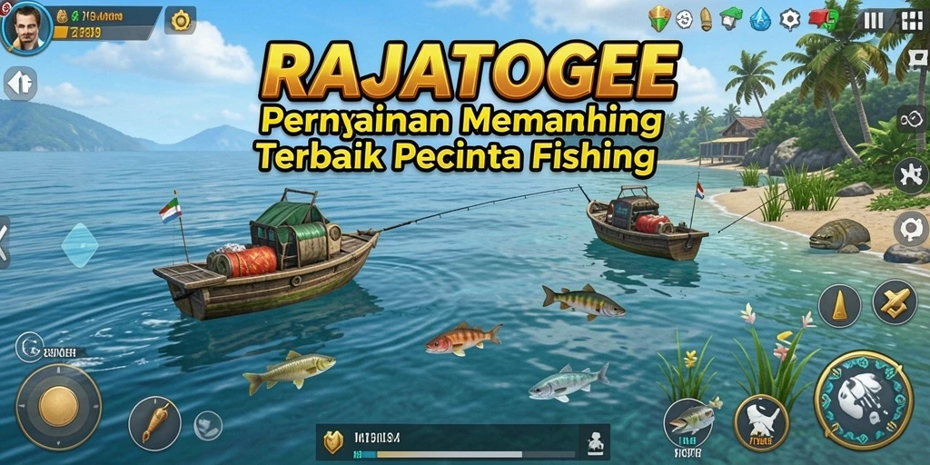 Gameplay menarik saat memancing ikan di RAJATOGEL.