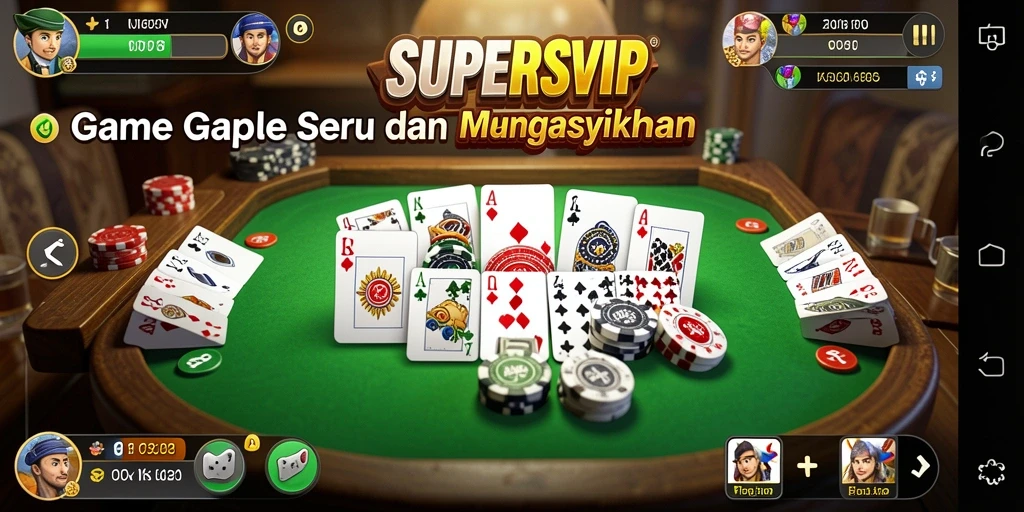 Tampilan gameplay SUPERSVIP yang seru dan interaktif.