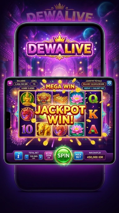 Tampilan antarmuka pengguna dewalive yang intuitif.